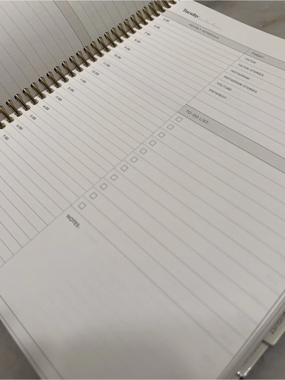The Content Creator Planner —The Dailee Neutral Taupe Journal